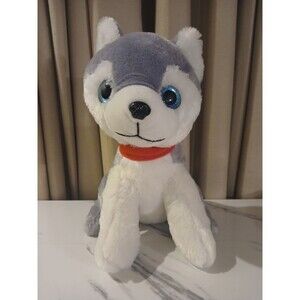 BMI Merchandise Husky Dog Plush Collector Puppy Blue Eyes Sparkle